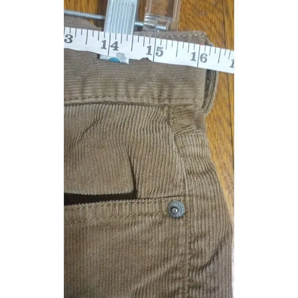 J. Crew 484 Corduroy Pants Mens 32x32 Slim Fit Straight Leg Brown Stretch Preppy